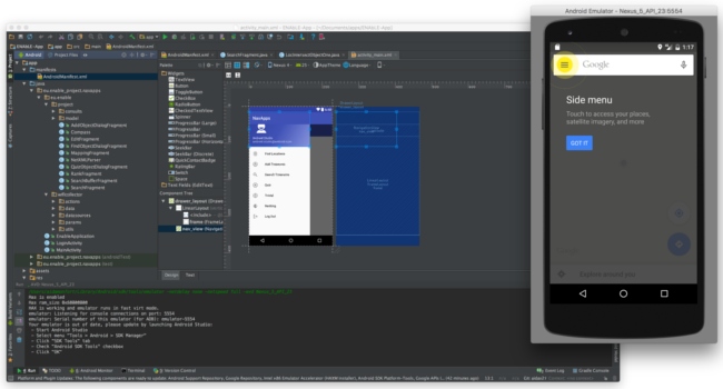 Android native apps Android Studio